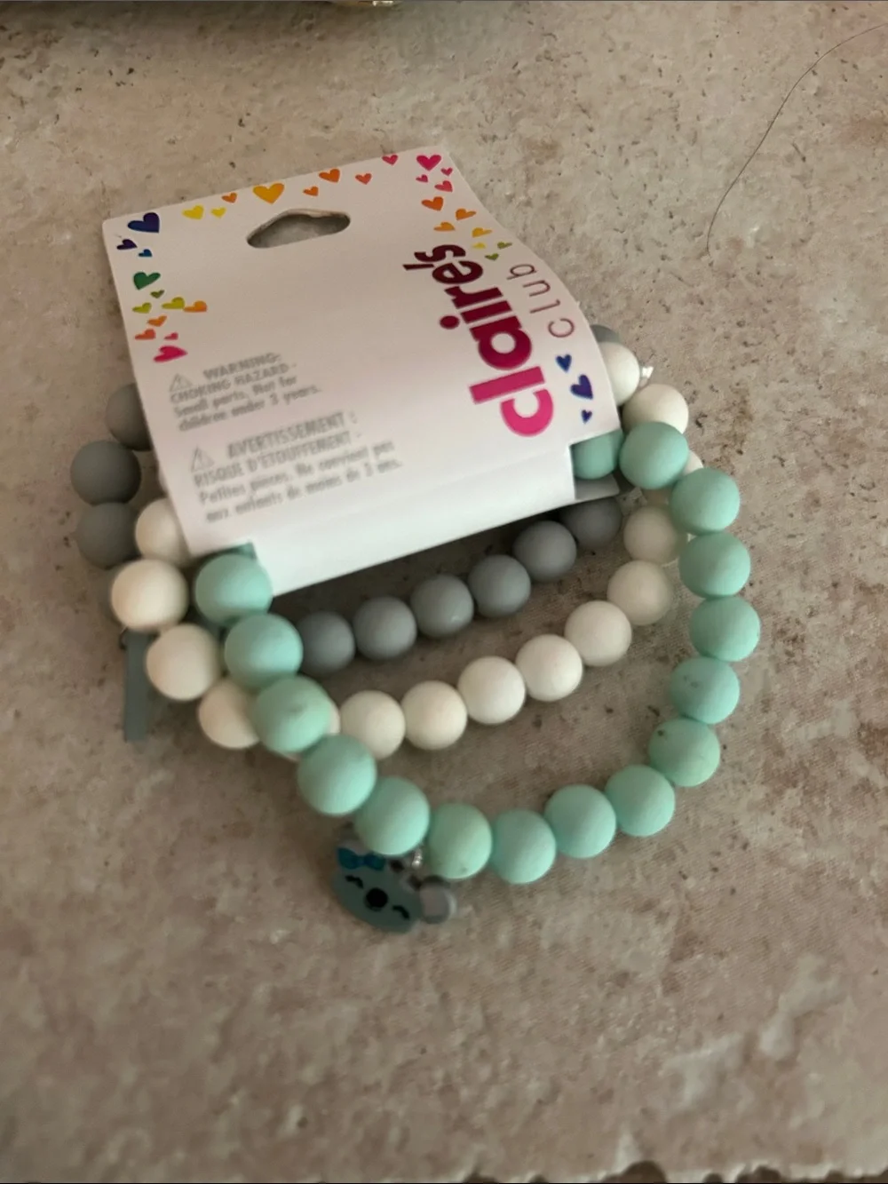 Lokai Kids Silicone Beaded Bracelet Set in Red, Pink, Purple, Blue, Green